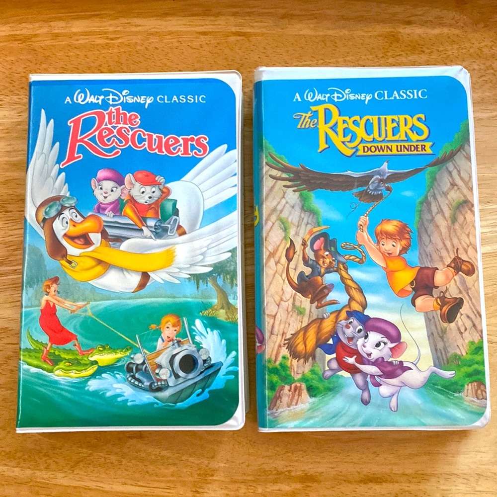 Disney Classics with Proof of Purchase - The Rescuers & The Rescuers Down Under